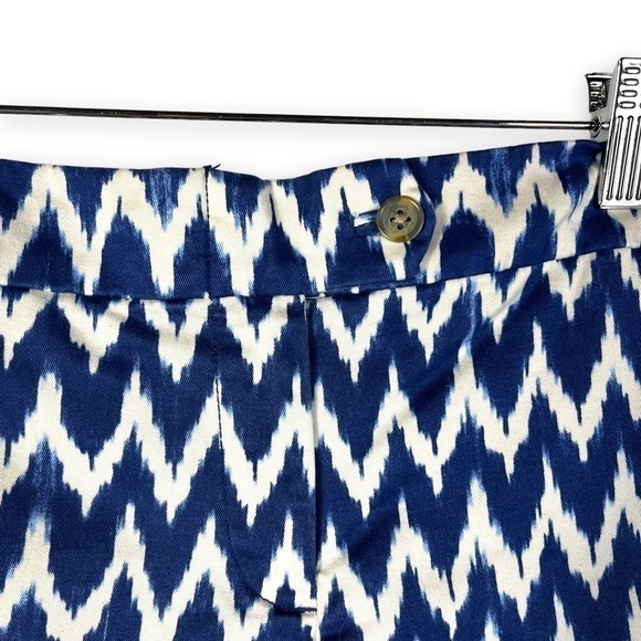 4 for $20 SALE! J Crew Factory Midrise Stretch Chino Shorts, Royal/White, 4 - Picture 3 of 8